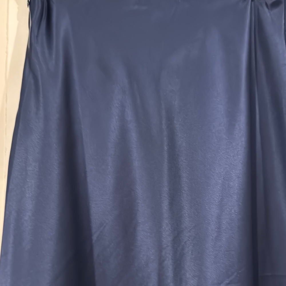 Elevated Navy Satin Women's Skirt - Lioness, XS - Picture 5 of 5